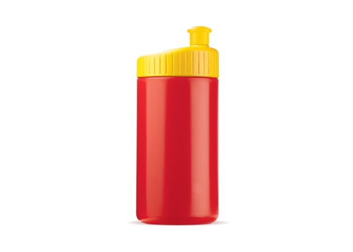 Gourde publicitaire sport Design 500 ml Blanc/transparent / Assortiment fluorescent